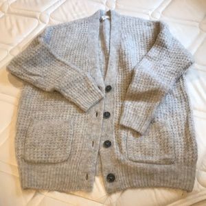 BP Oversized Waffle Stitch Cardigan
